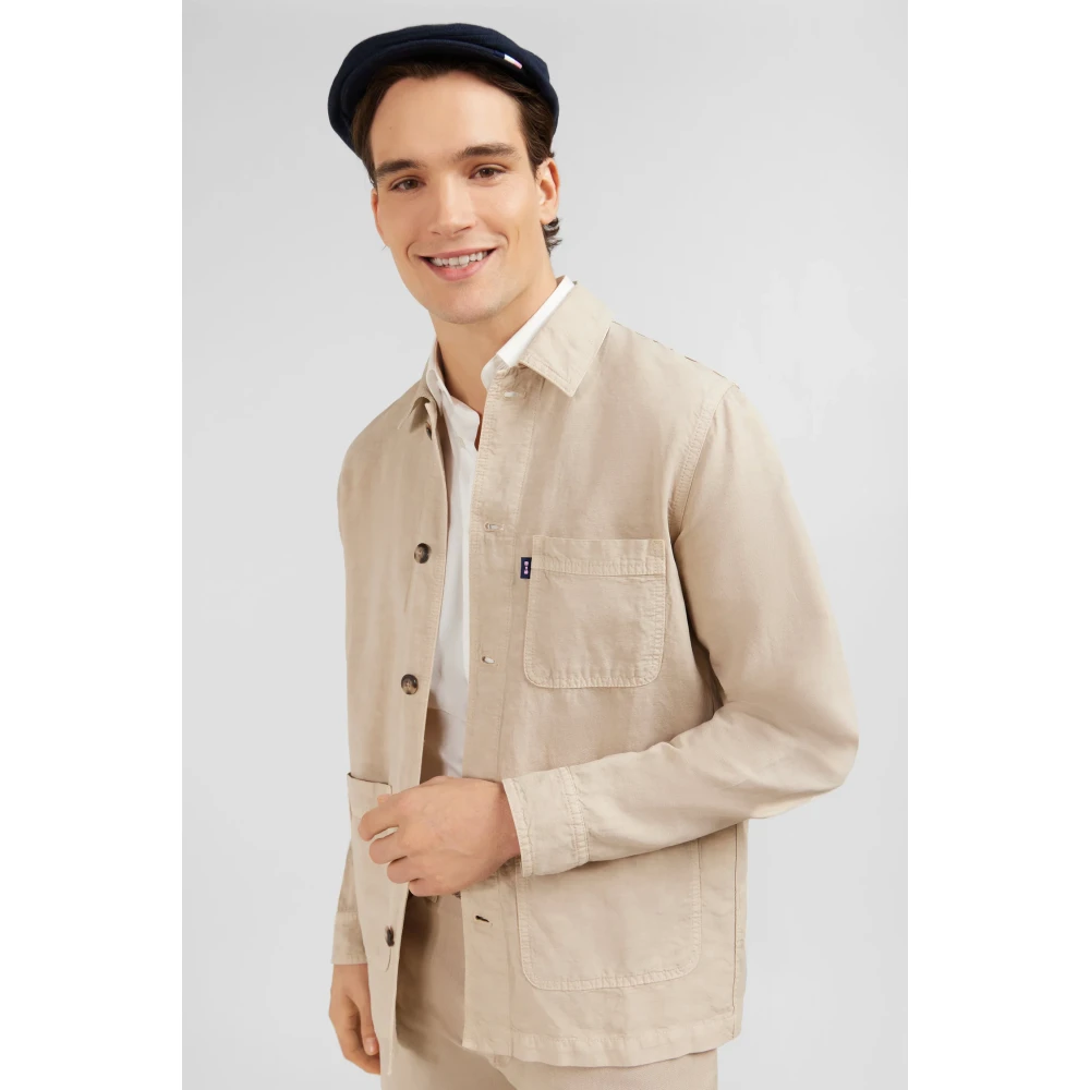 Eden Park Overhemd Beige Heren