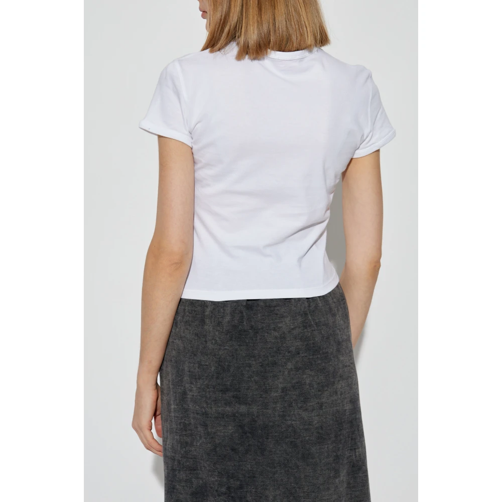 Diesel Top T-Uncutie-Long-Od-Q1 White Dames