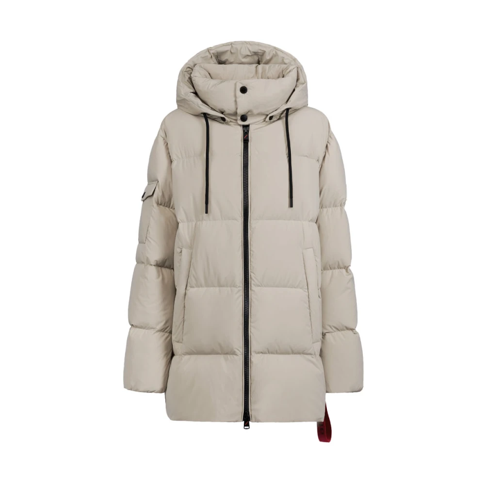 Afterlabel Gewatteerde Parka Jas met Hoge Kraag Beige Heren