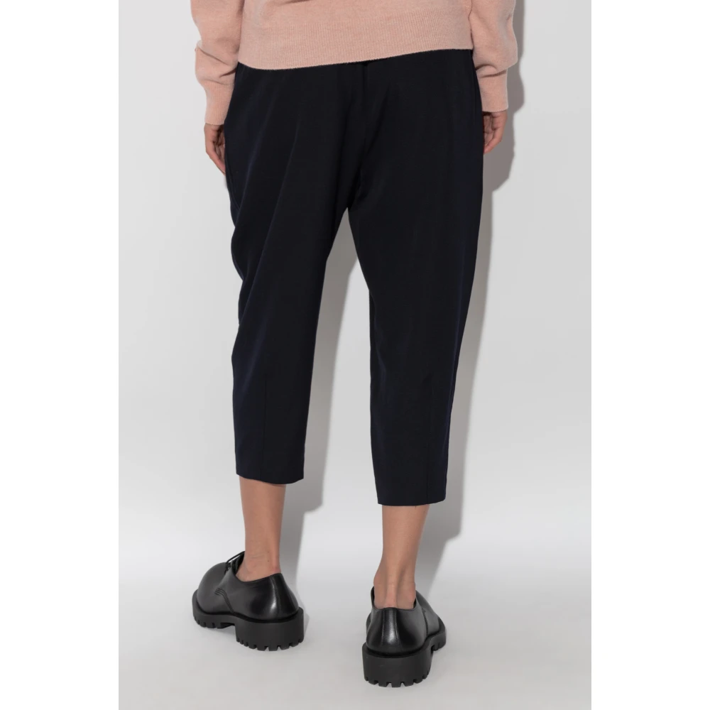 Comme des Garçons Losse wollen broek Blue Dames