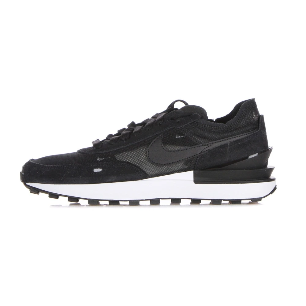 Nike Men's Black Low Sneaker /White/Orange Waffle Style - Trainers - 4 1/2 Uk - Sport