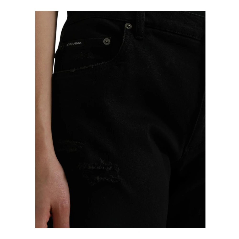 Dolce & Gabbana Cropped Jeans Black Dames