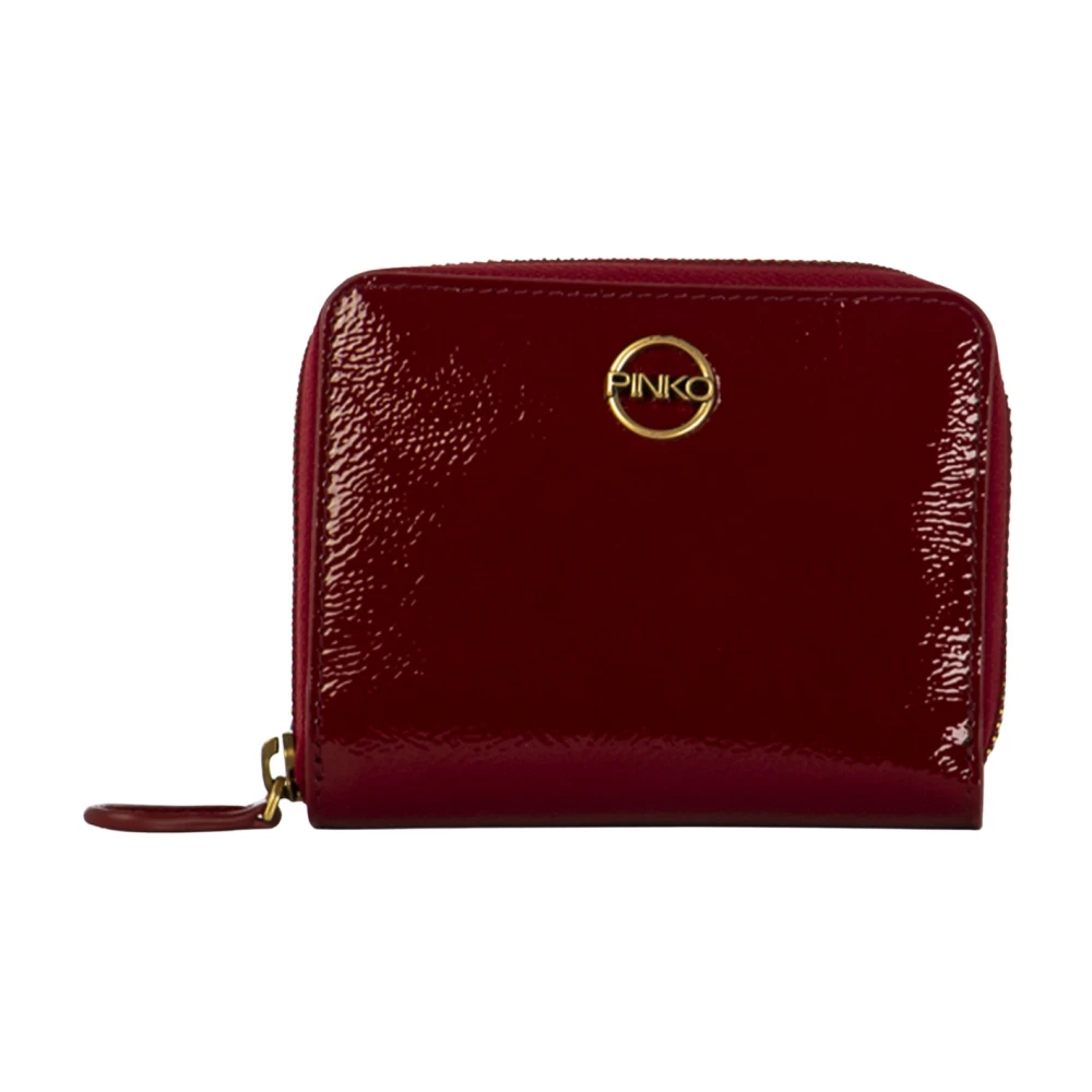Pinko Rode Unisex Portemonnee Winterstijl Red Dames