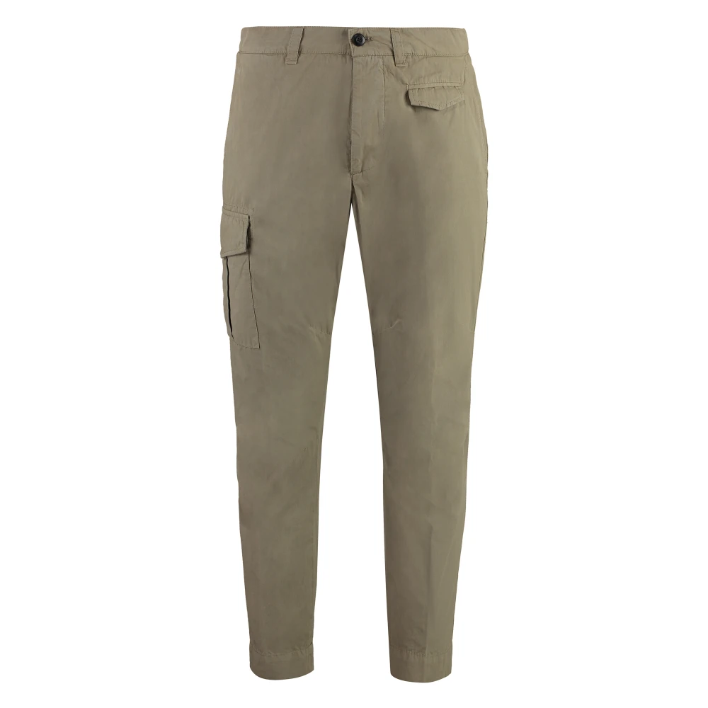 Dondup Mannelijk Groente Broeken Heren, Groen, W36, Katoen, Katoenen Broek Met Zakken