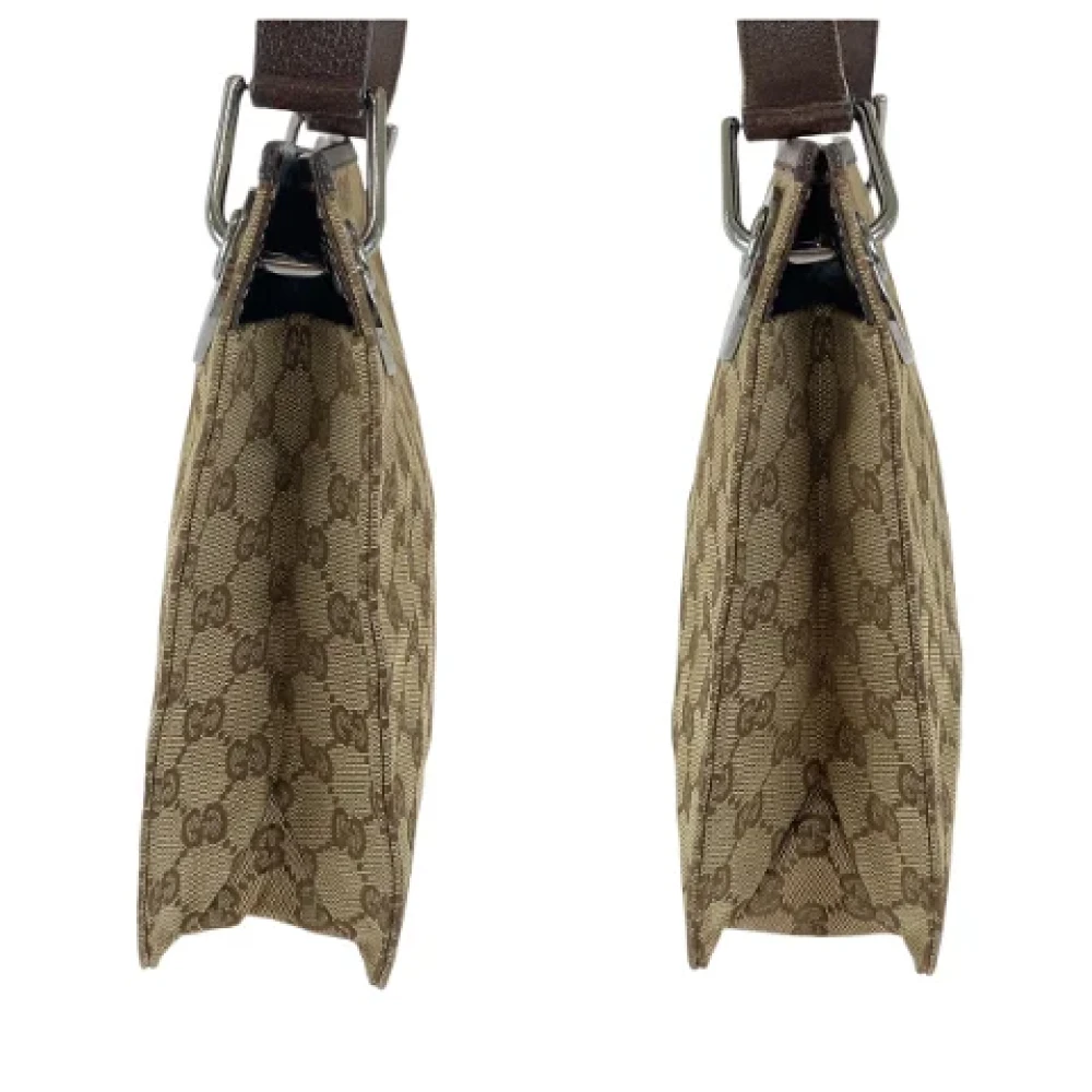 Gucci Vintage Pre-owned Canvas crossbody-bags Brown Dames