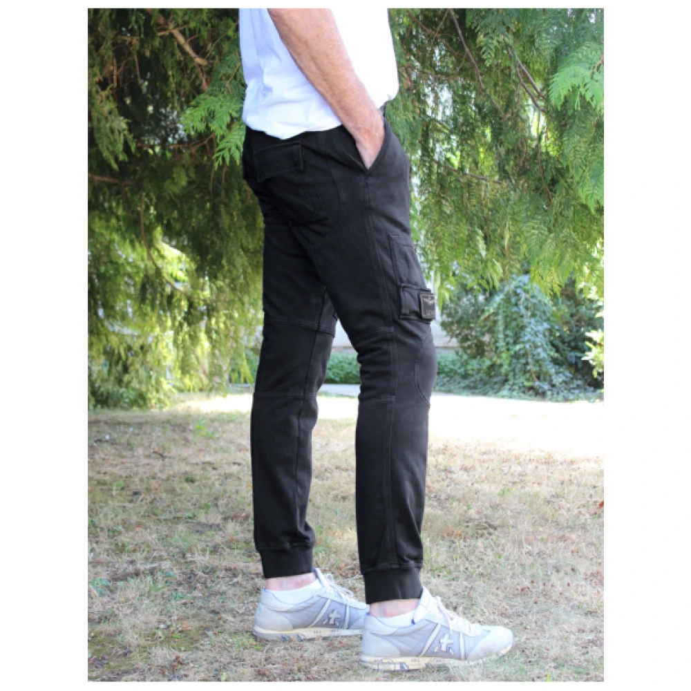 aeronautica militare Katoenen Anti-G Joggingbroek Black Heren