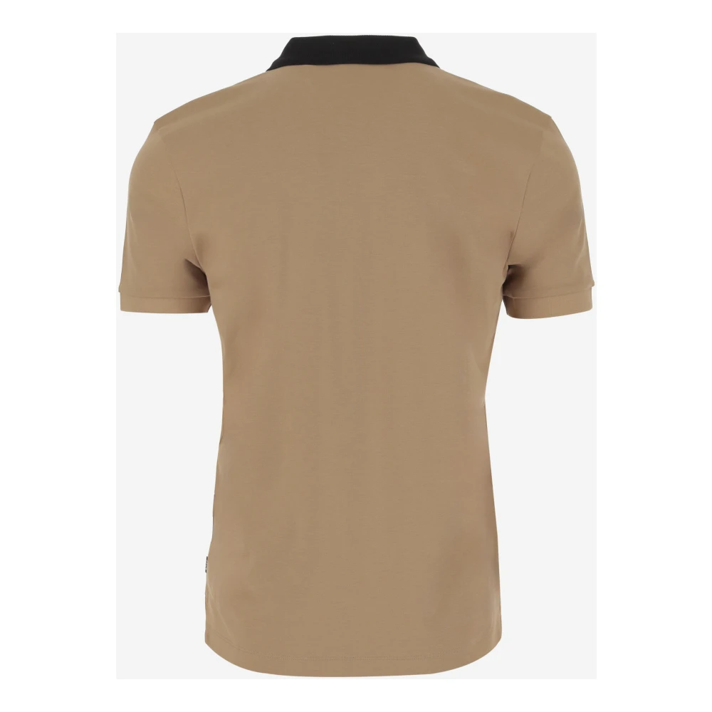Hugo Boss Logo Katoenen Polo Shirt Beige Zwart Beige Heren