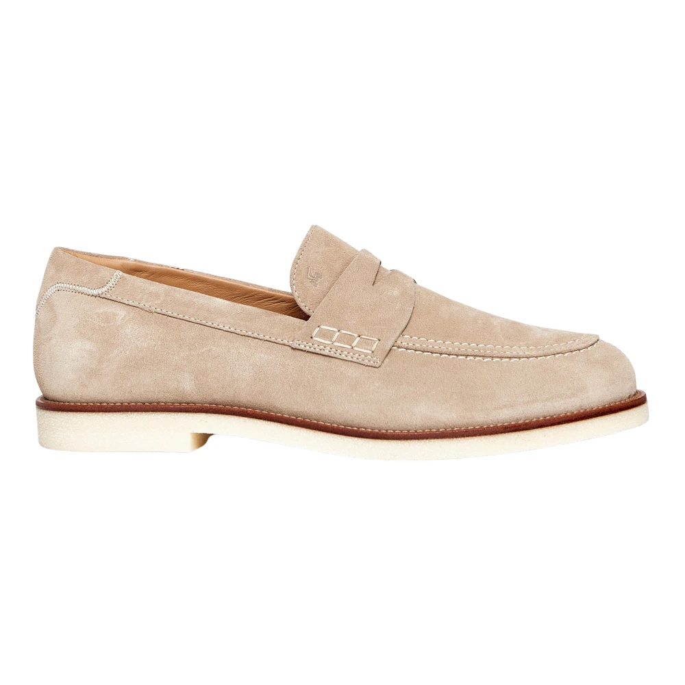 Beige Loafer Mokkasiner Stilig Komfort