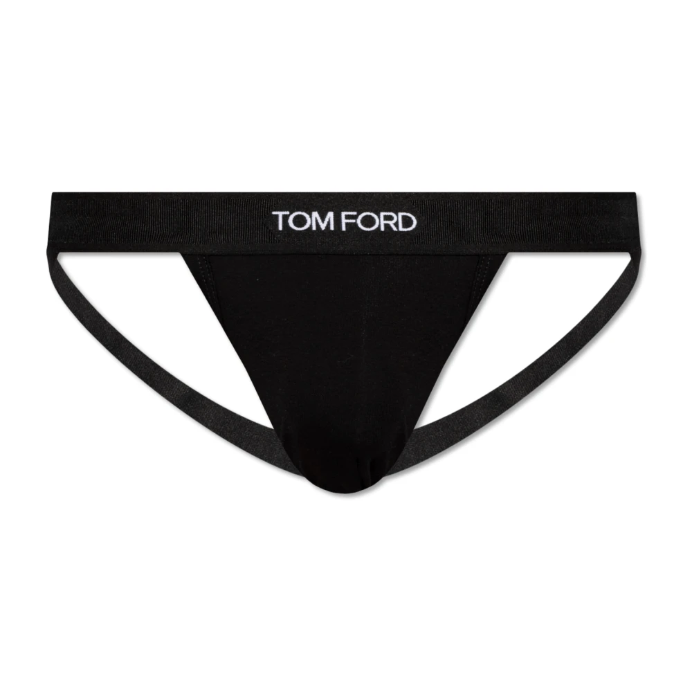 Tom Ford Jockstrap met logo Black Heren