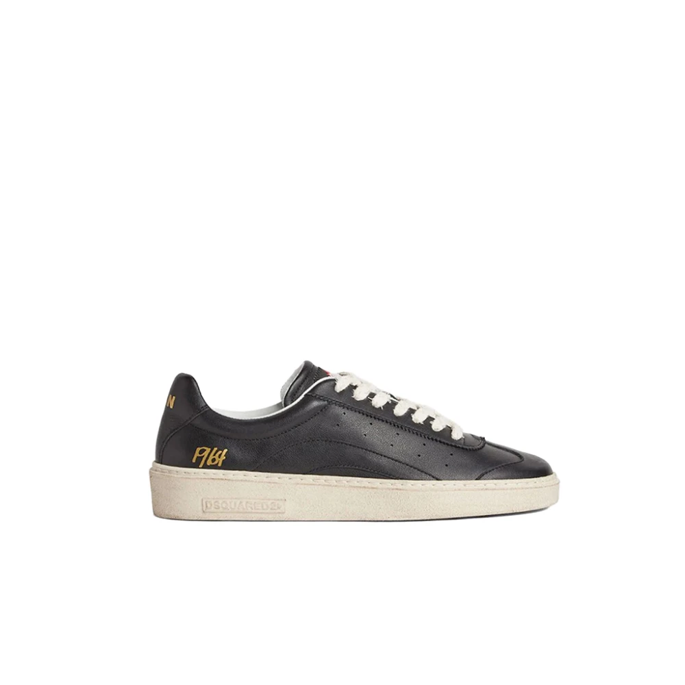 Dsquared2 Sneakers Vitello Vintage Heren Schoenen Zwart