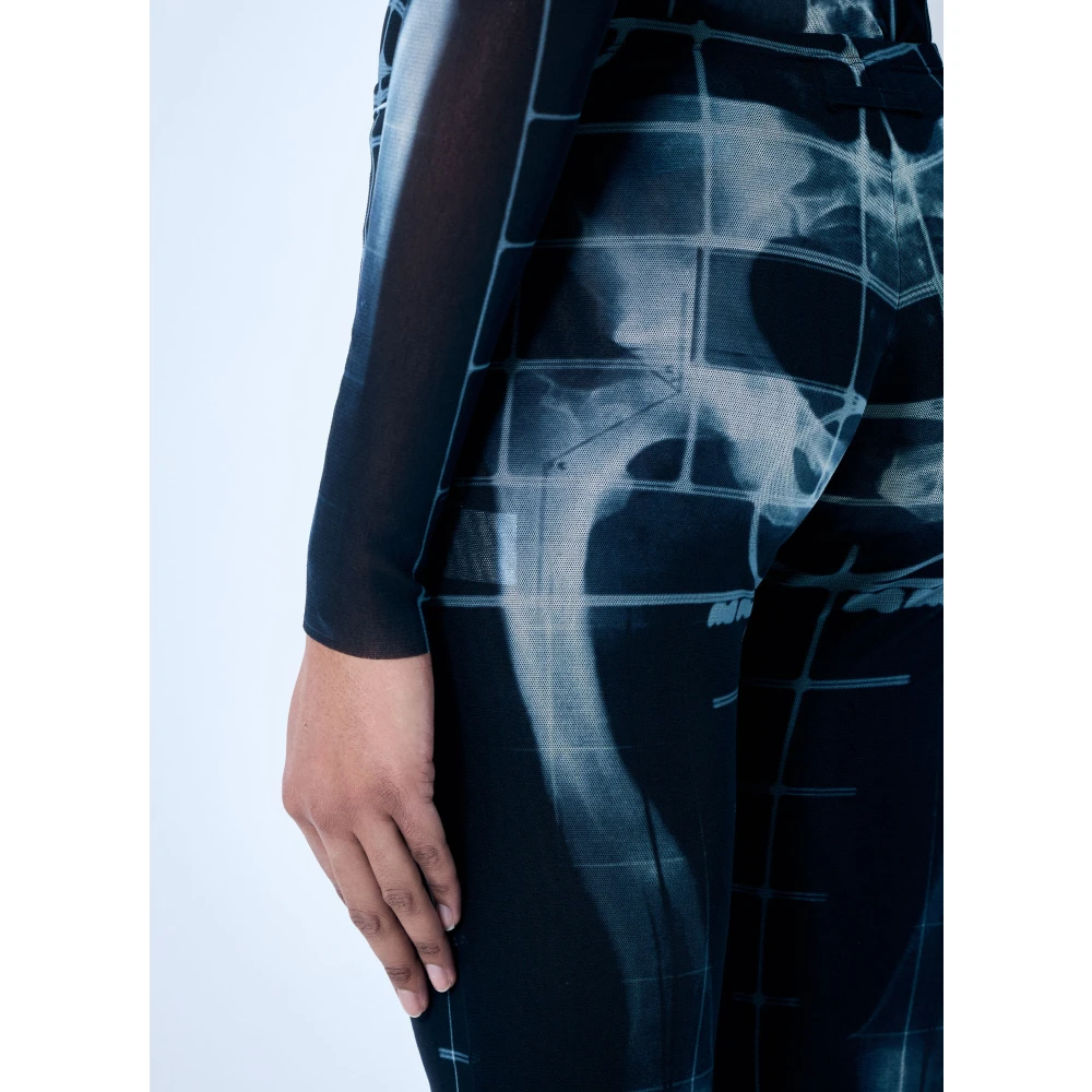 Jean Paul Gaultier Squeletor Mesh Broek Black Dames