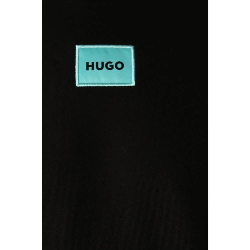 Hugo Boss Zwarte Katoenen Sweater voor Heren Black Heren