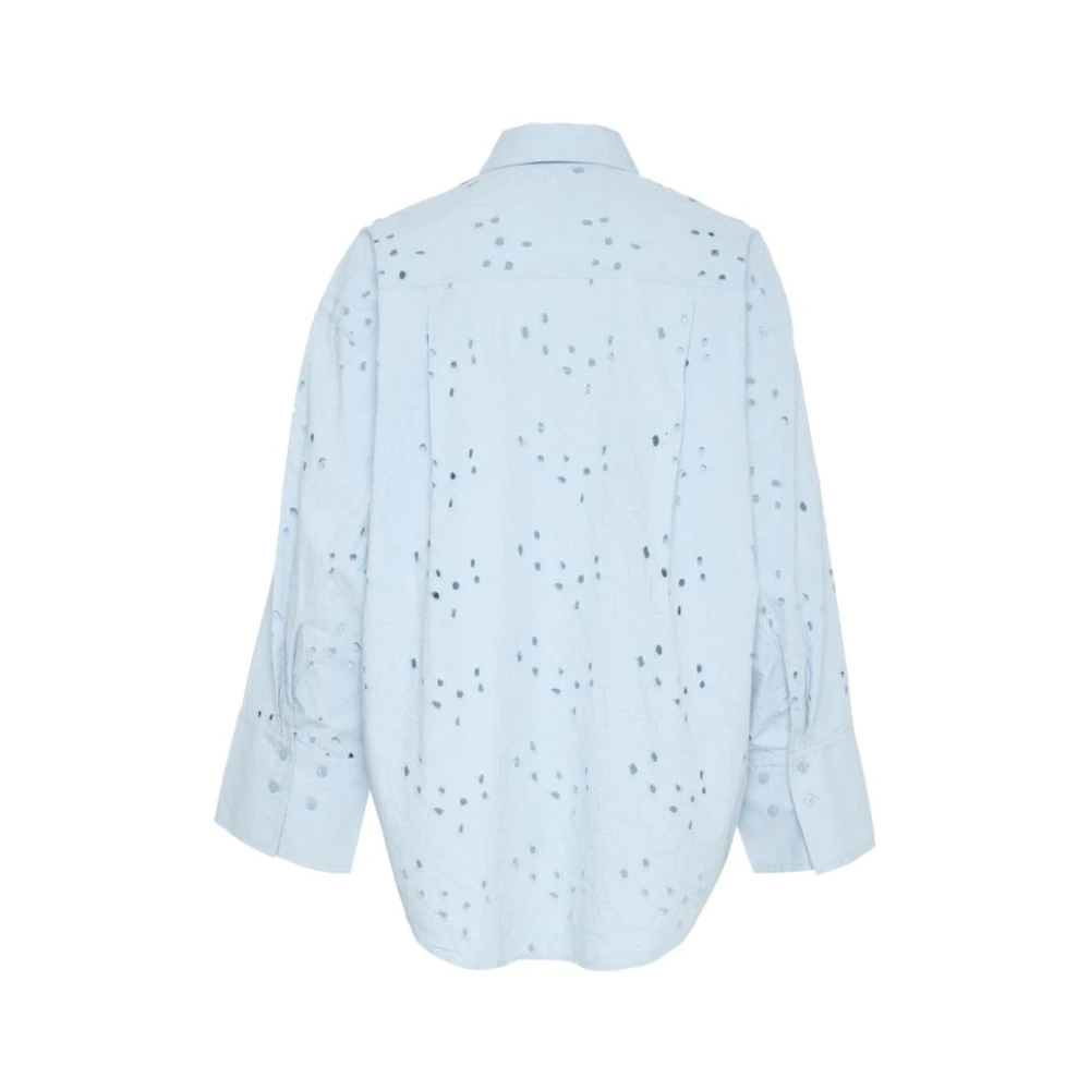 Soaked in Luxury Elegante Sliva Shirt Blue Dames