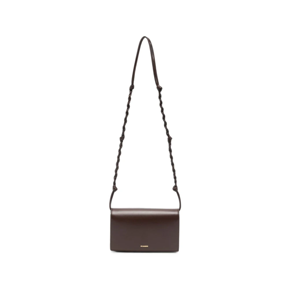 Jil Sander , Cross Body Bags, Female, Brown, One Size, Leather Cardholder - Image 3