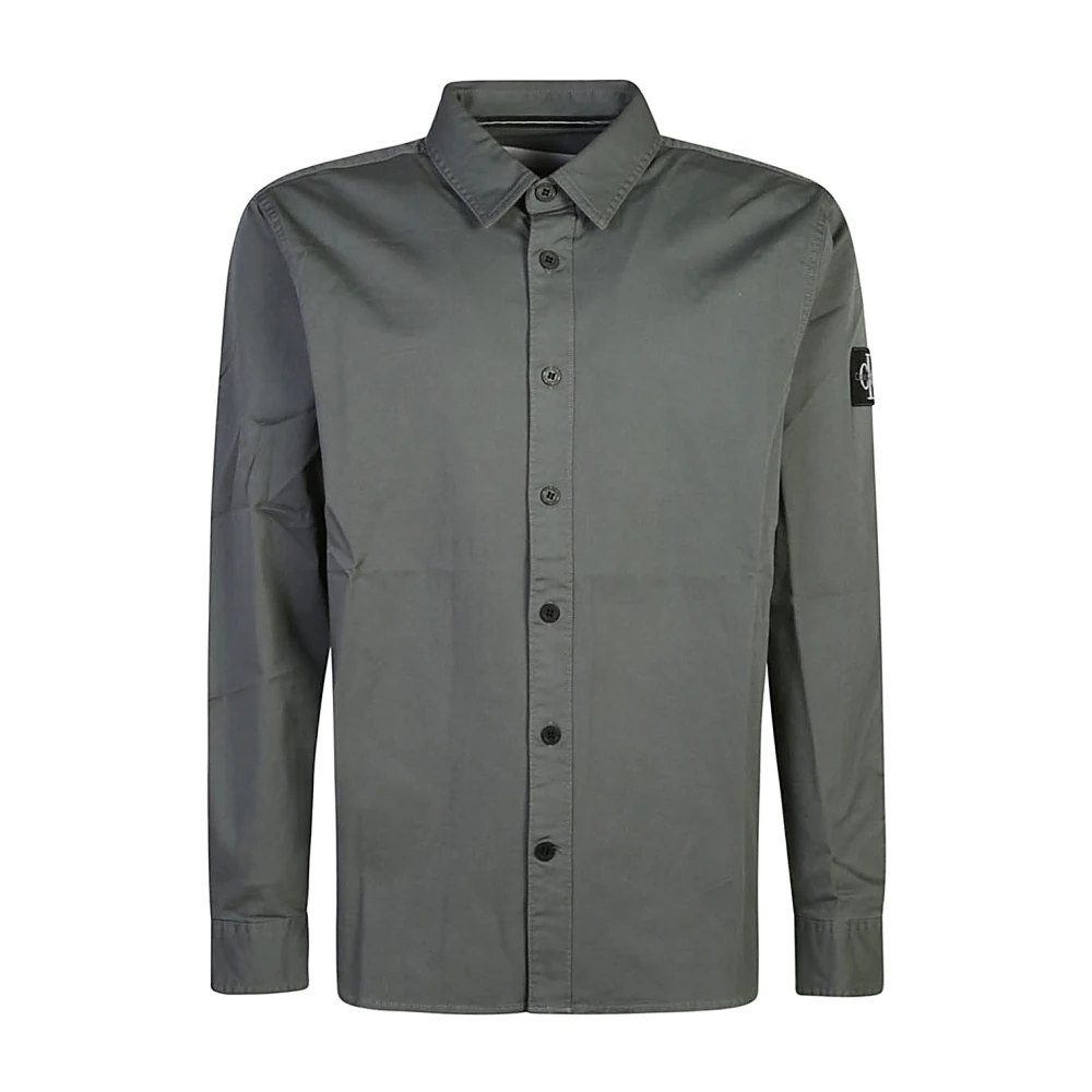 Calvin Klein Jeans Grijze Denim Overhemd Gray Heren