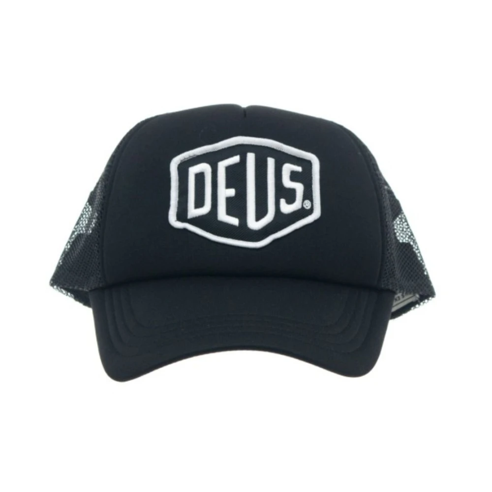 Deus Ex Machina Men's Black Hats & Caps, One Size, Baylands Trucker Cap