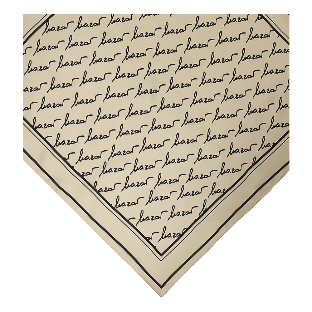 Kazar Beige zijden sjaal Beige Dames