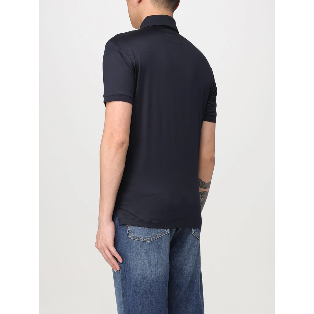 Emporio Armani Blauwe T-shirts en Polos Blue Heren