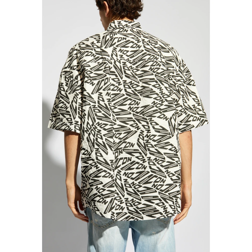 Dsquared2 Monogram shirt White Heren