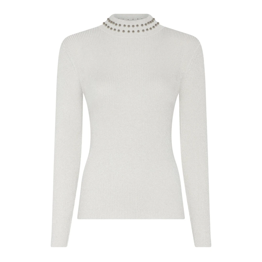 Bruuns Bazaar Women's White Turtlenecks, L, Angelabb Roll Neck