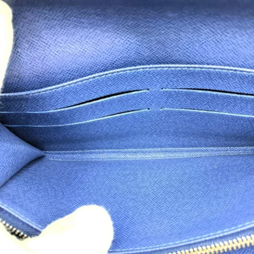 Louis Vuitton Vintage Pre-owned Leather wallets Blue Dames