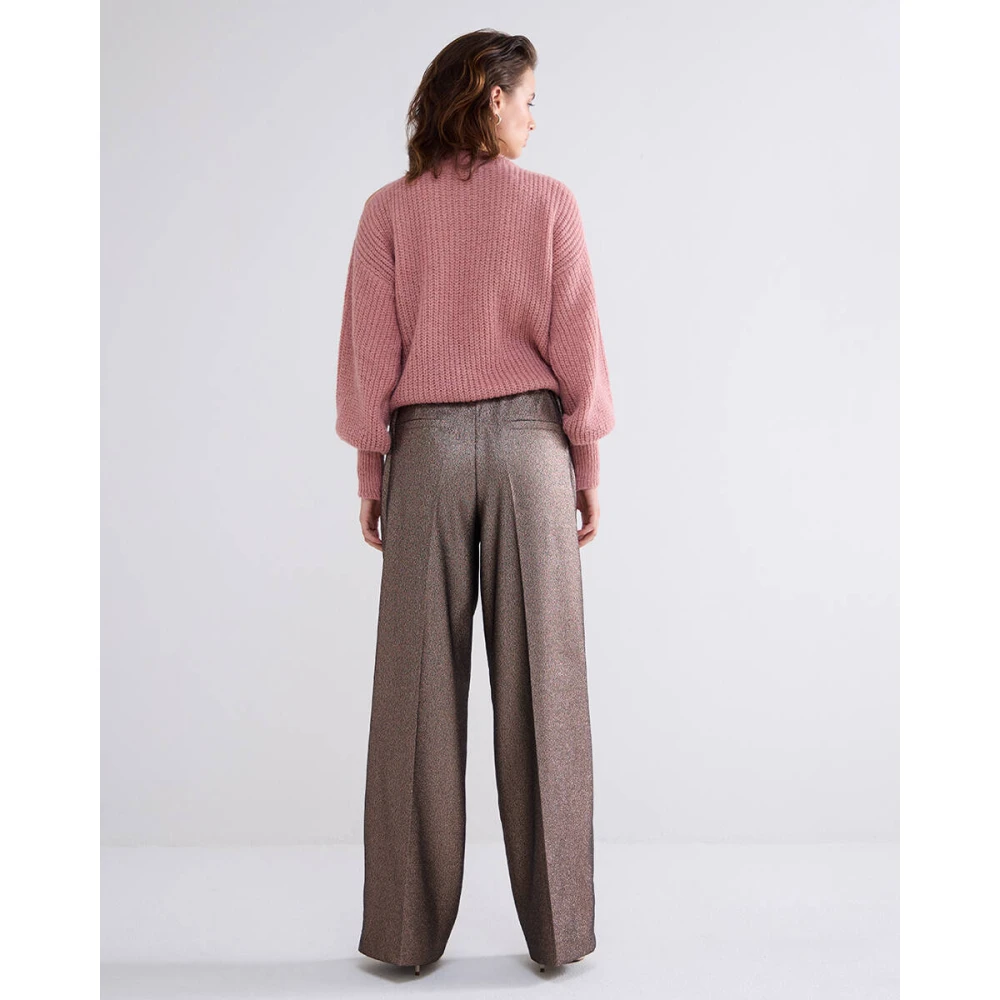 Summum Woman Glitter Broek 4s2732-12126 Brown Dames