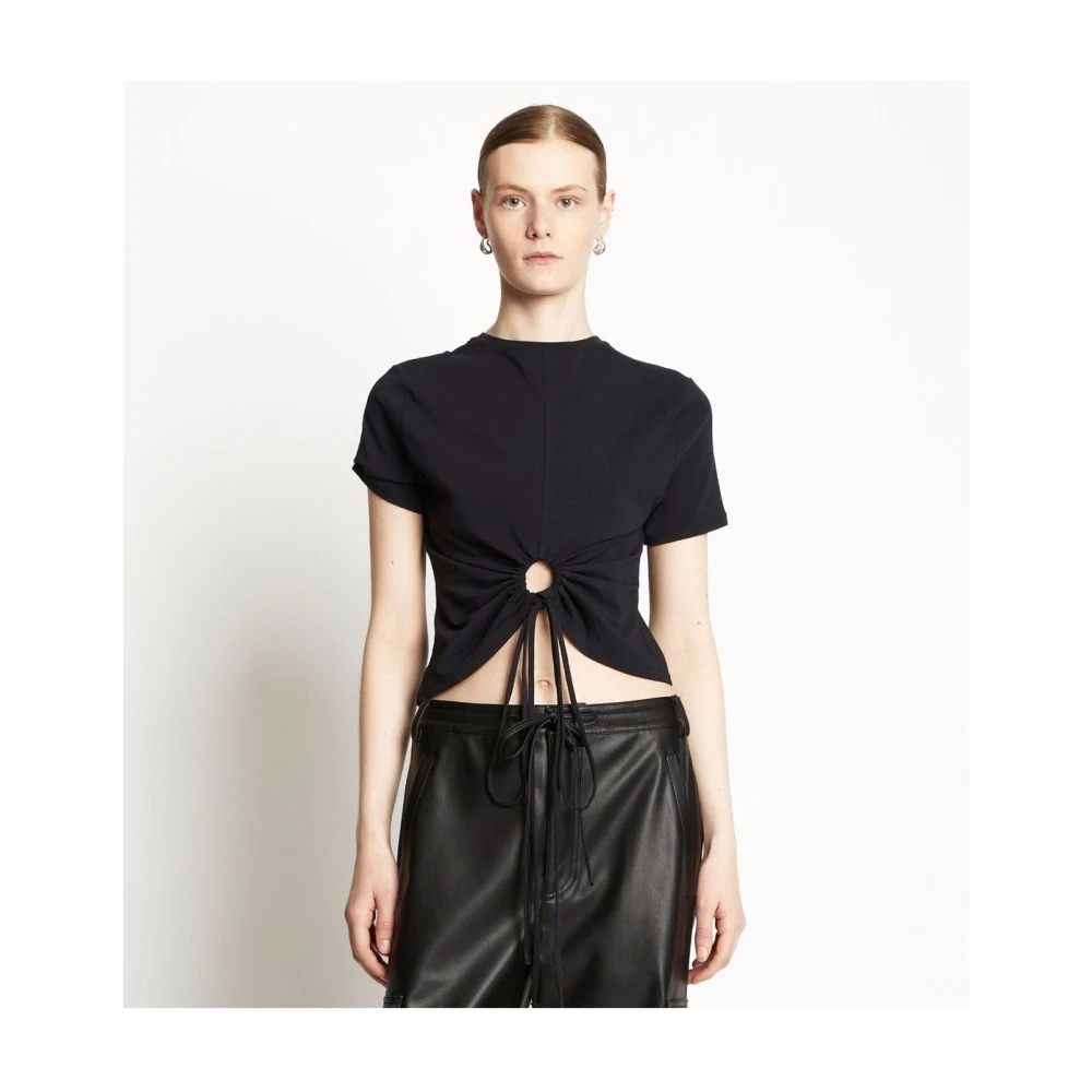 Proenza Schouler Omkeerbaar Cutout T-shirt Black Dames