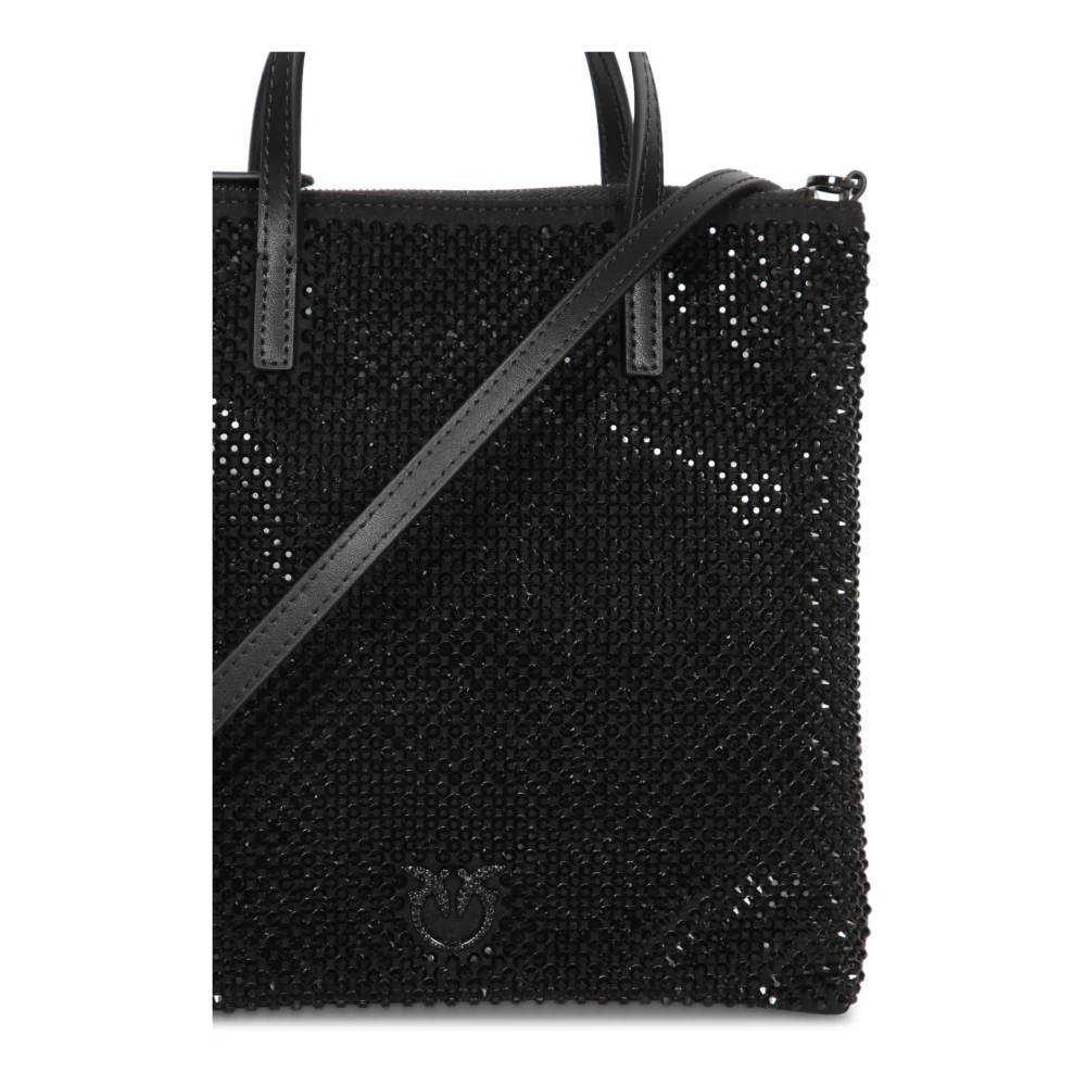 pinko Stijlvolle Mini Shopper met veelzijdig ontwerp Black Dames