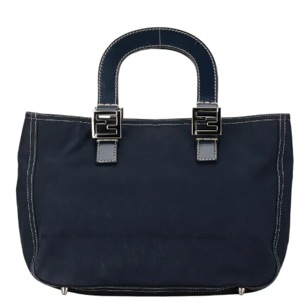 Fendi Vintage Pre-owned Canvas handbags Blue Dames