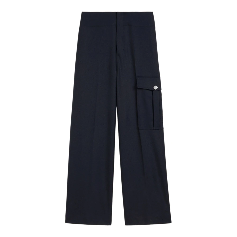Ami Paris Blauwe Casual Broek Blue Dames