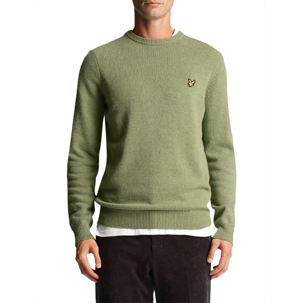 Lyle & Scott Groene Marl Sweaters voor Heren Green Heren
