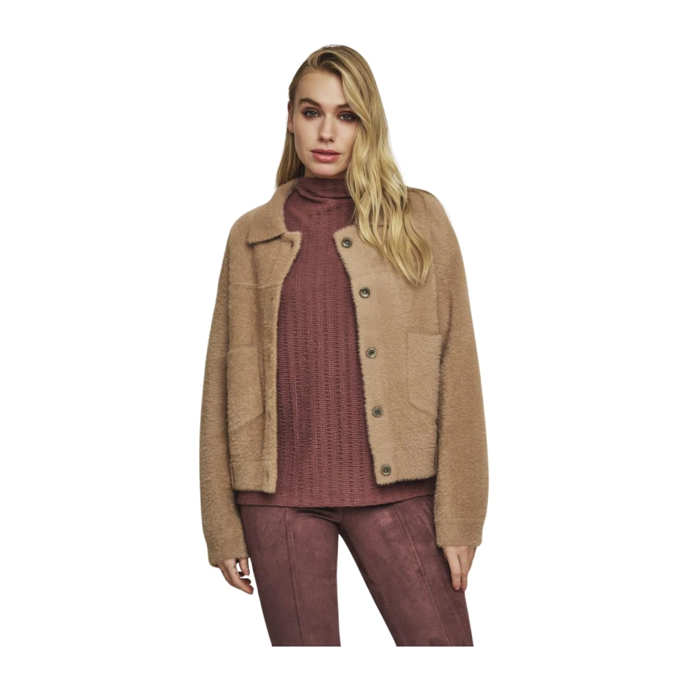 Rino&Pelle Boxy Bubbly Twig Jas Brown Dames