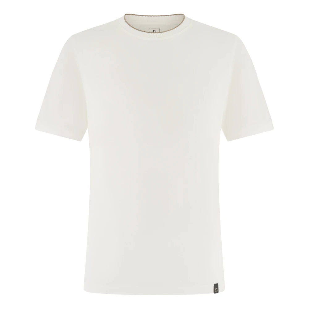 Boggi Milano Hombre Blanco - Camiseta De Algodón/Tencel - Tops - L - Camiseta De Algodón/Tencel