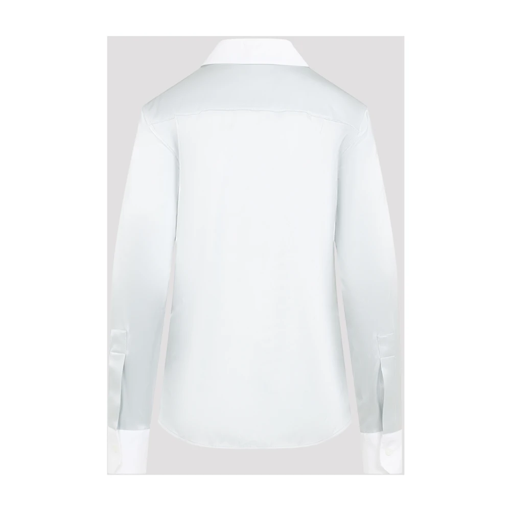 Loewe Licht Hemelsblauw Zijden Overhemd Blue Dames