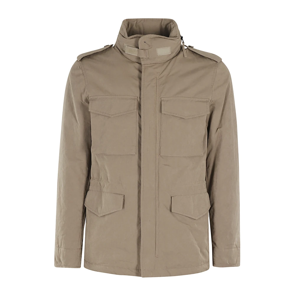 Aspesi Compact Field Jacket voor Outdoor Avonturen Gray Heren