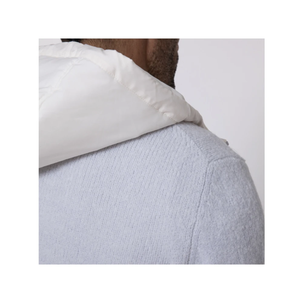 Gran Sasso Grijze Hoodie met Rits White Heren