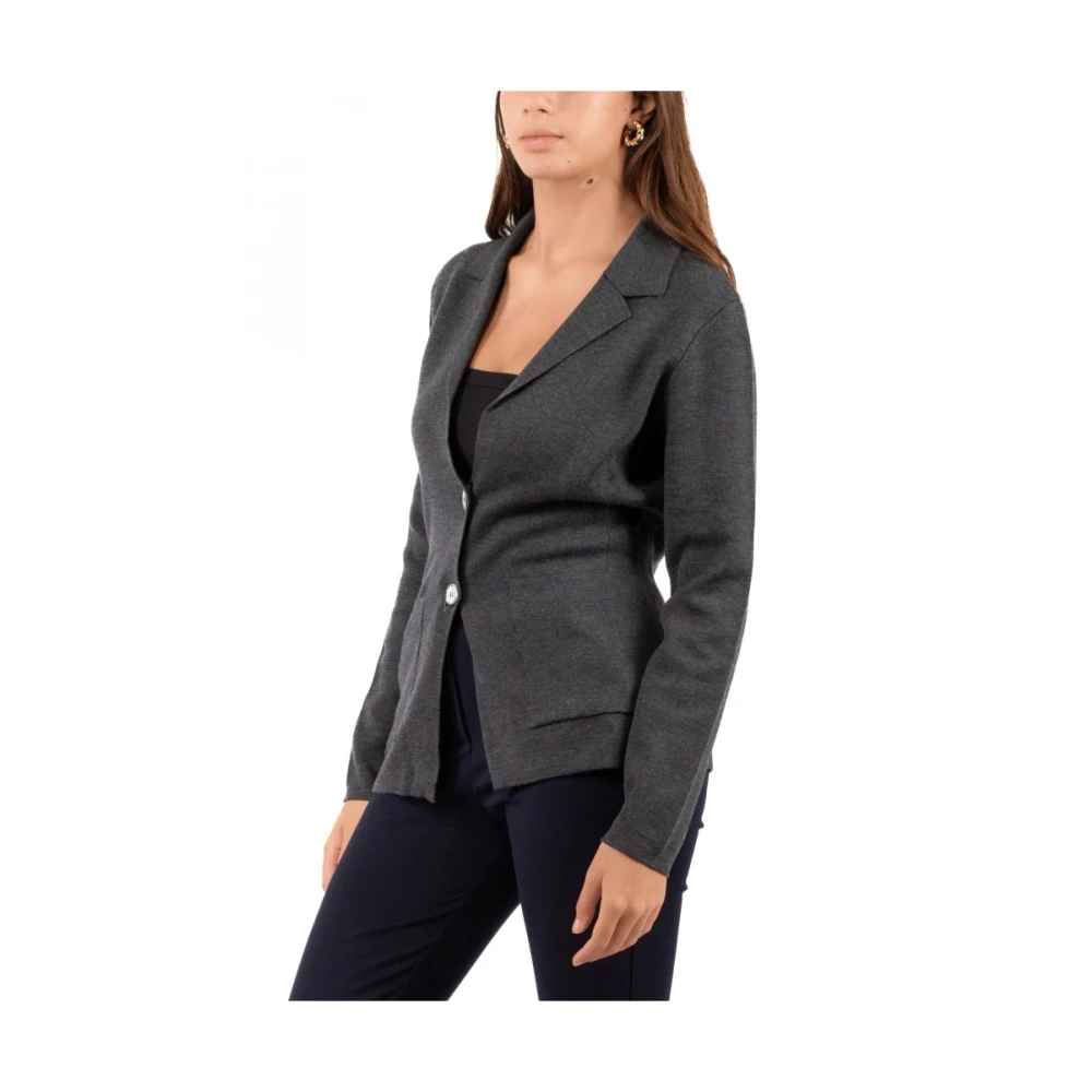 Gran Sasso Elegante Blazer Gray Dames