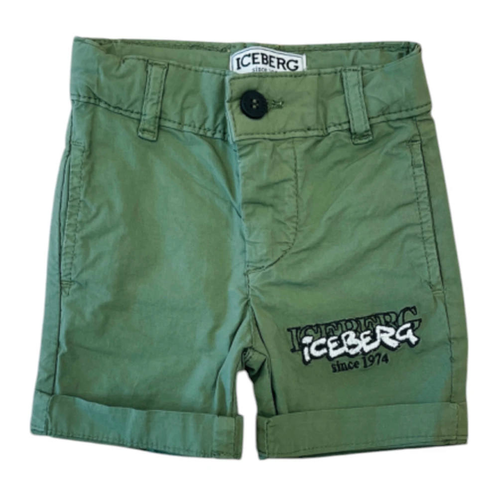Iceberg Boys Green Shorts, 9 M, Shorts