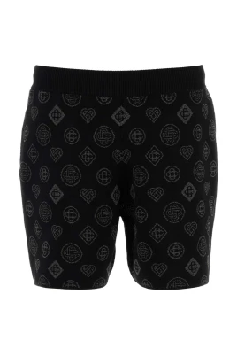 Broderade Stretch Jacquard Bermuda Shorts