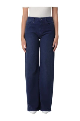 Mörk Tvätt Wide Leg Jeans