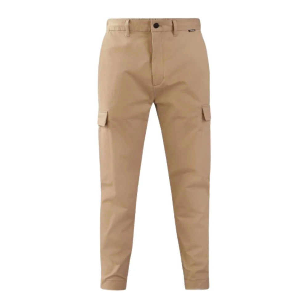Calvin Klein Moderne Twill Tapered Cargo Broek Beige Heren