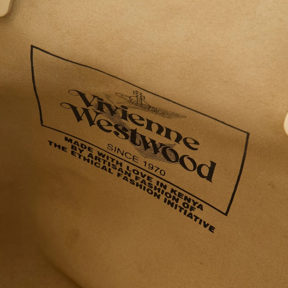 Vivienne Westwood Beige Leren Studio Reistas Beige Dames