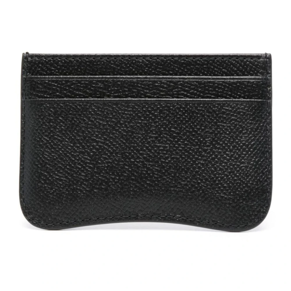 Ami Paris Casual Zwarte Leren Portemonnee Black Dames