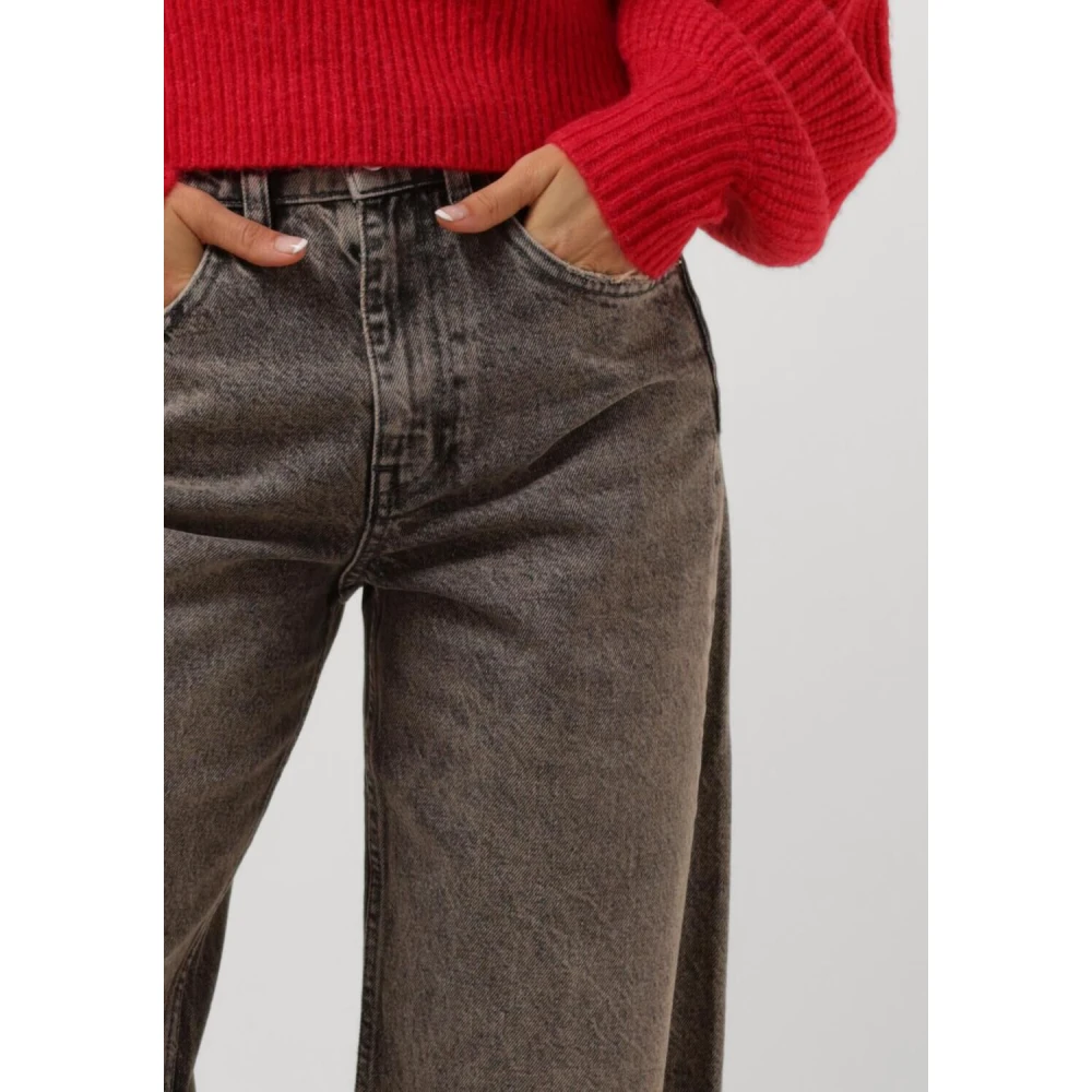Harper & Yve Mayra-pa Wijde Jeans in Grijs Gray Dames