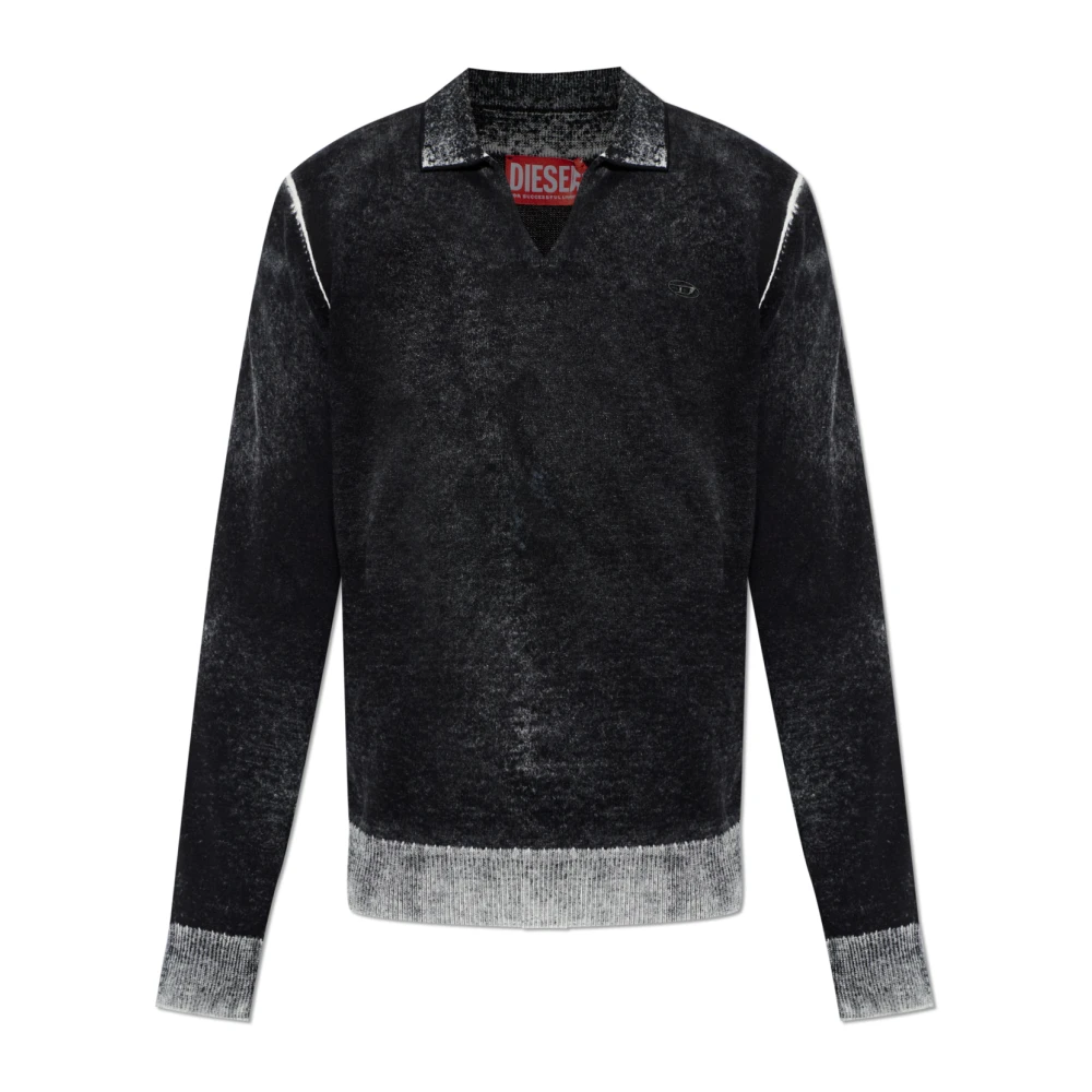 Diesel Uomo Nero Maglie, Xl, New,