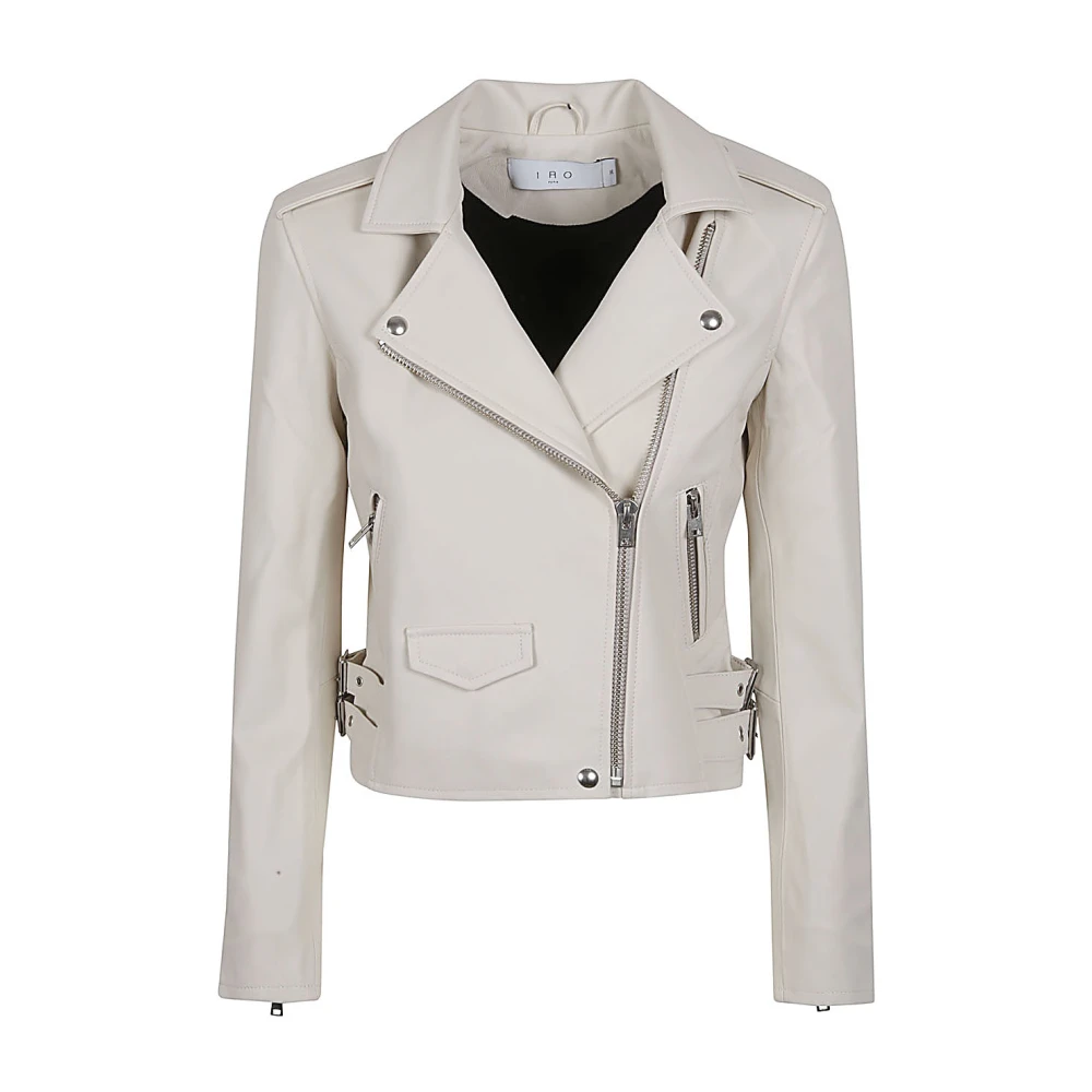 IRO Leather Jackets White Dames
