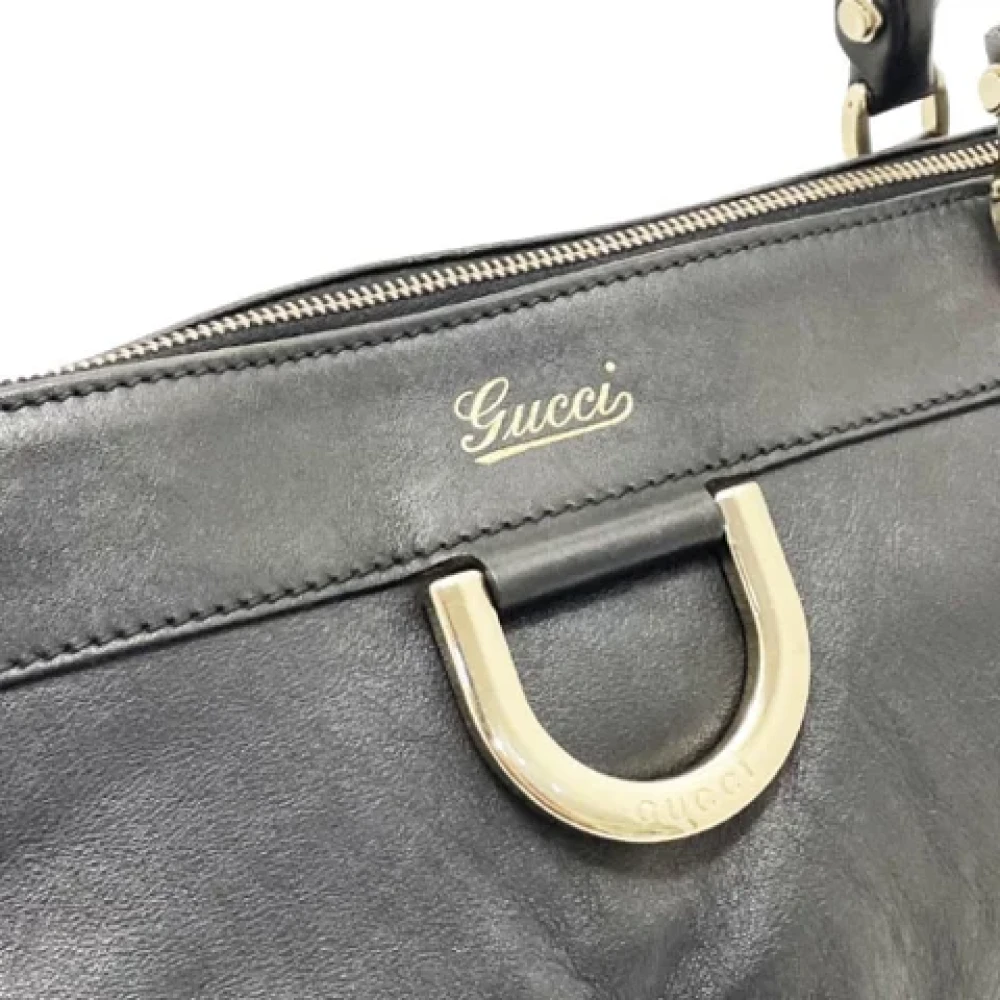 Gucci Vintage Pre-owned Leather totes Black Dames