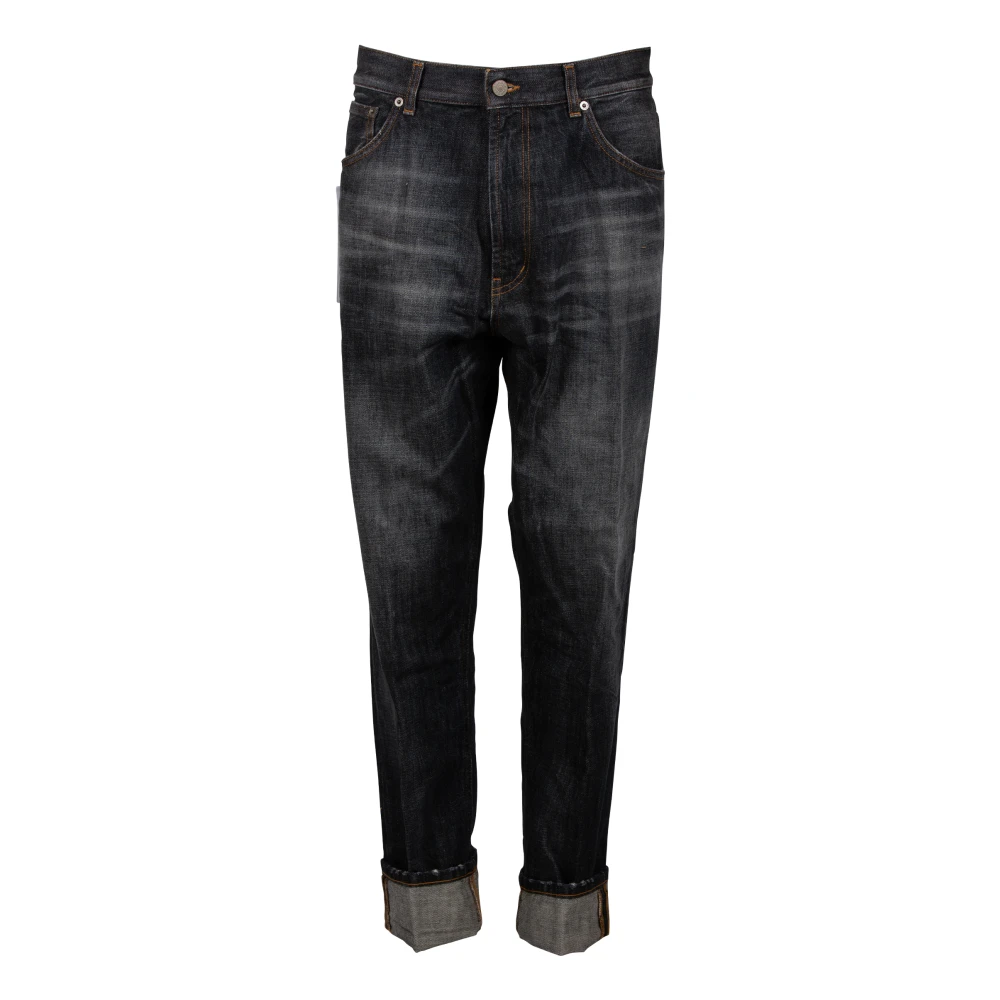 Dondup Blauwe Loose Fit Jeans Gemaakt in Italië Blue Heren