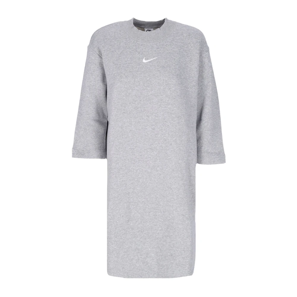 Nike Phoenix Fleece Oversized Mouw Jurk Gray Dames
