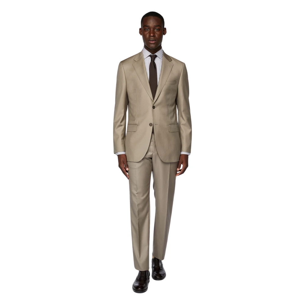 Boggi Milano Herren Beige Anzüge, Mgröße: